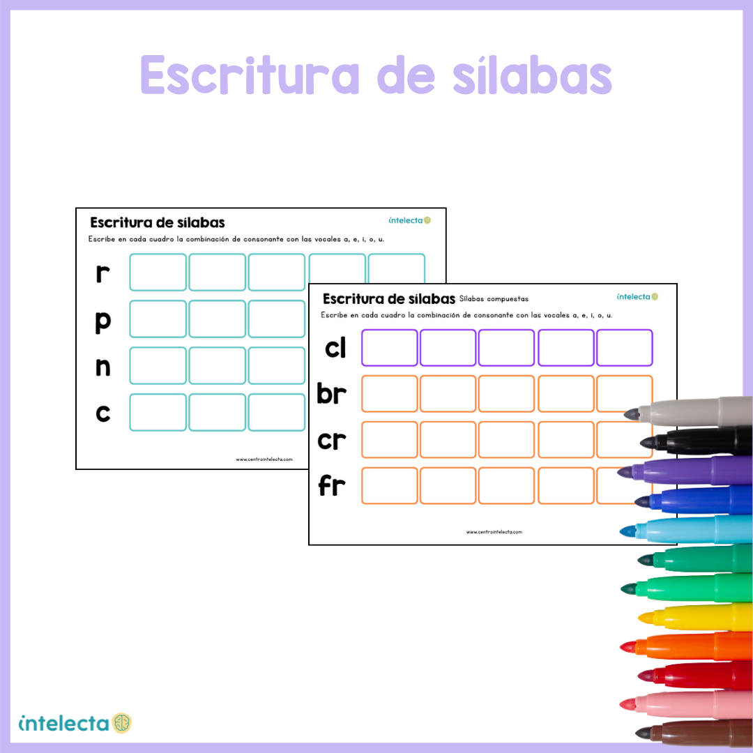Escritura de sílabas – Intelecta
