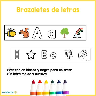 Brazaletes de letras
