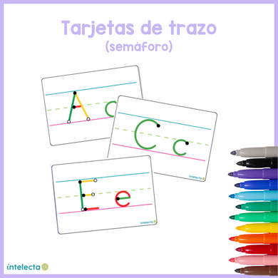 Tarjetas de trazo (semáforo)