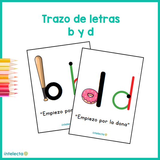 Trazo de letras b y d
