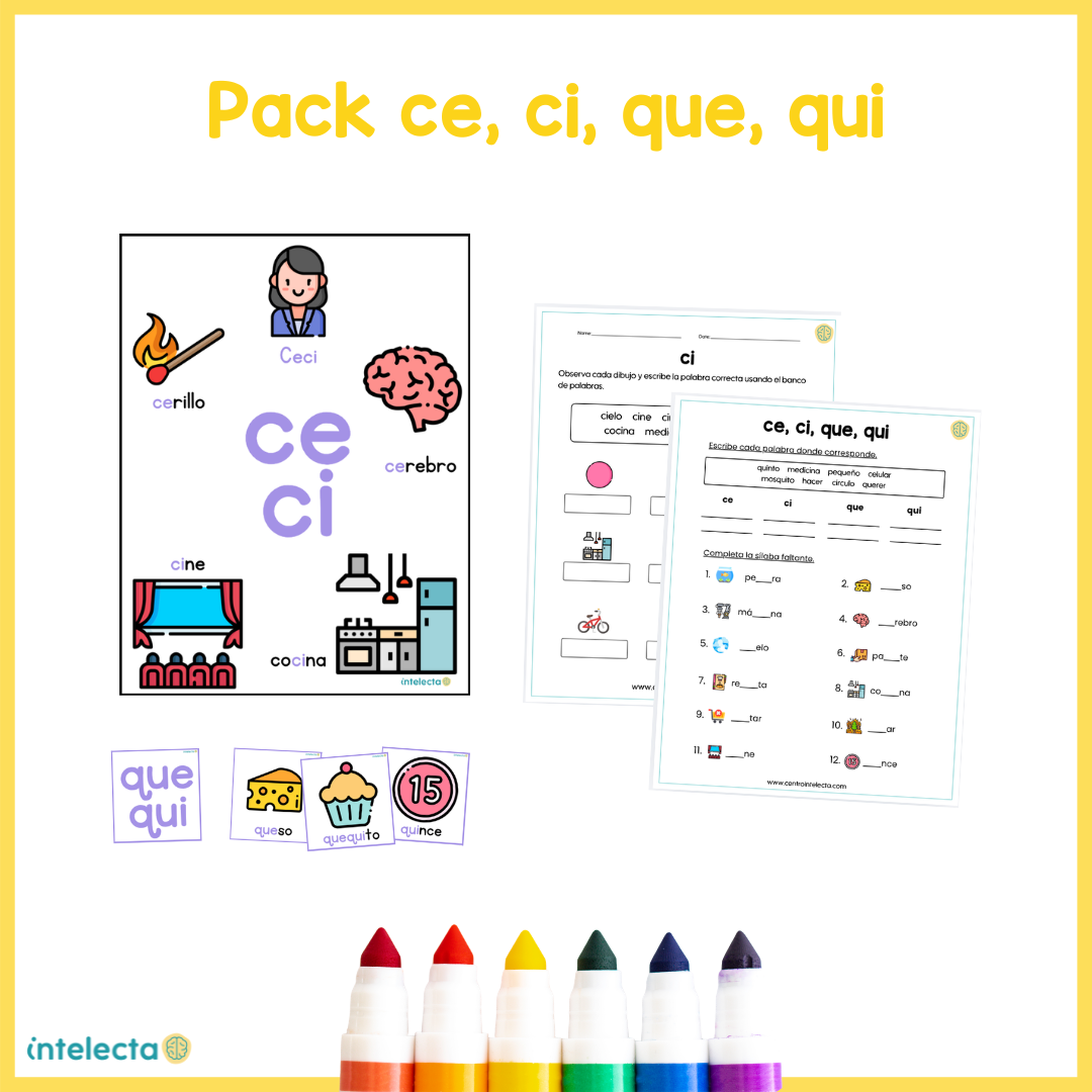 Pack ce, ci, que, qui
