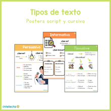 Cargar imagen en el visor de la galería, Tipos de texto - Posters script y cursiva