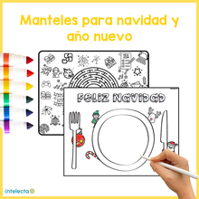 Cargar imagen en el visor de la galería, Mantel con actividades navideñas 2024