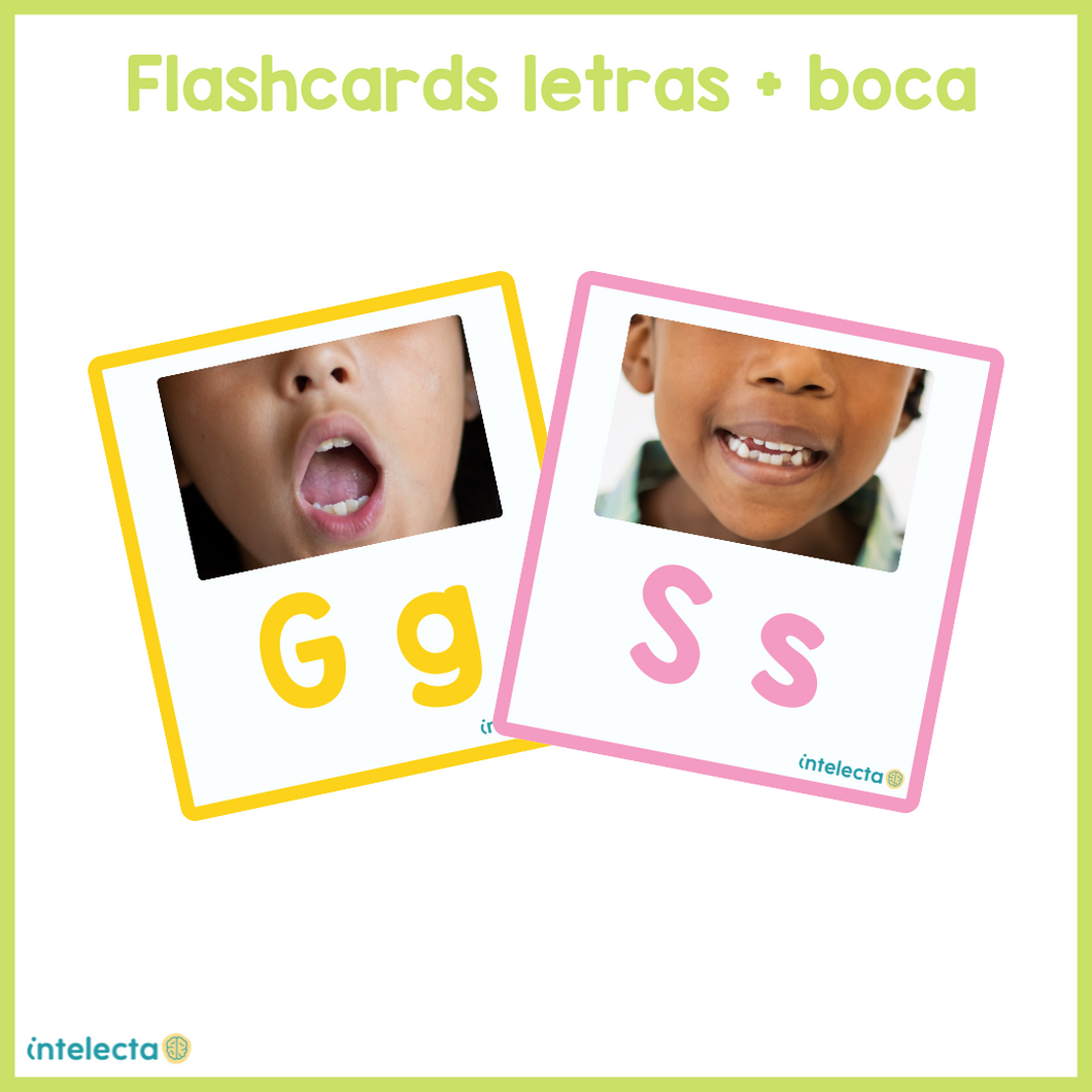Flashcards letras y bocas