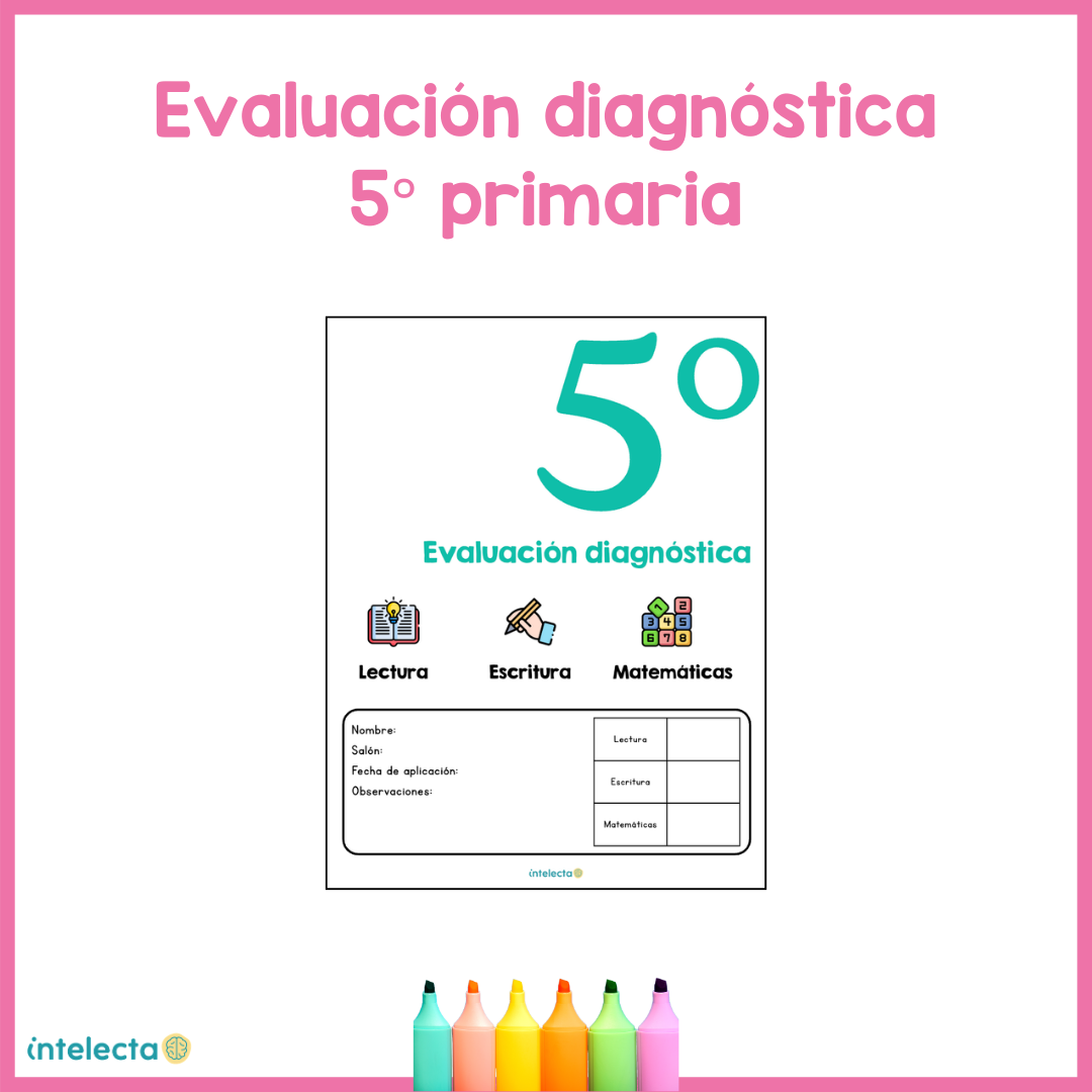 Evaluación diagnóstica 5° primaria