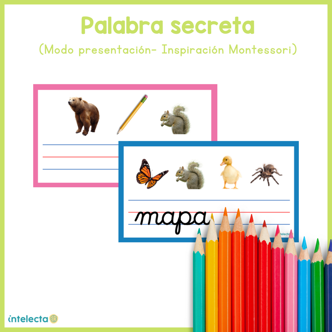 Presentación Palabra secreta (Inspiración Montessori)