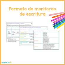 Cargar imagen en el visor de la galería, Formato monitoreo escritura