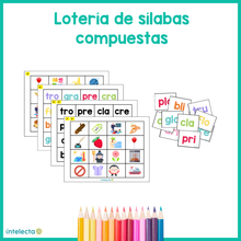 Cargar imagen en el visor de la galería, Lotería de sílabas compuestas