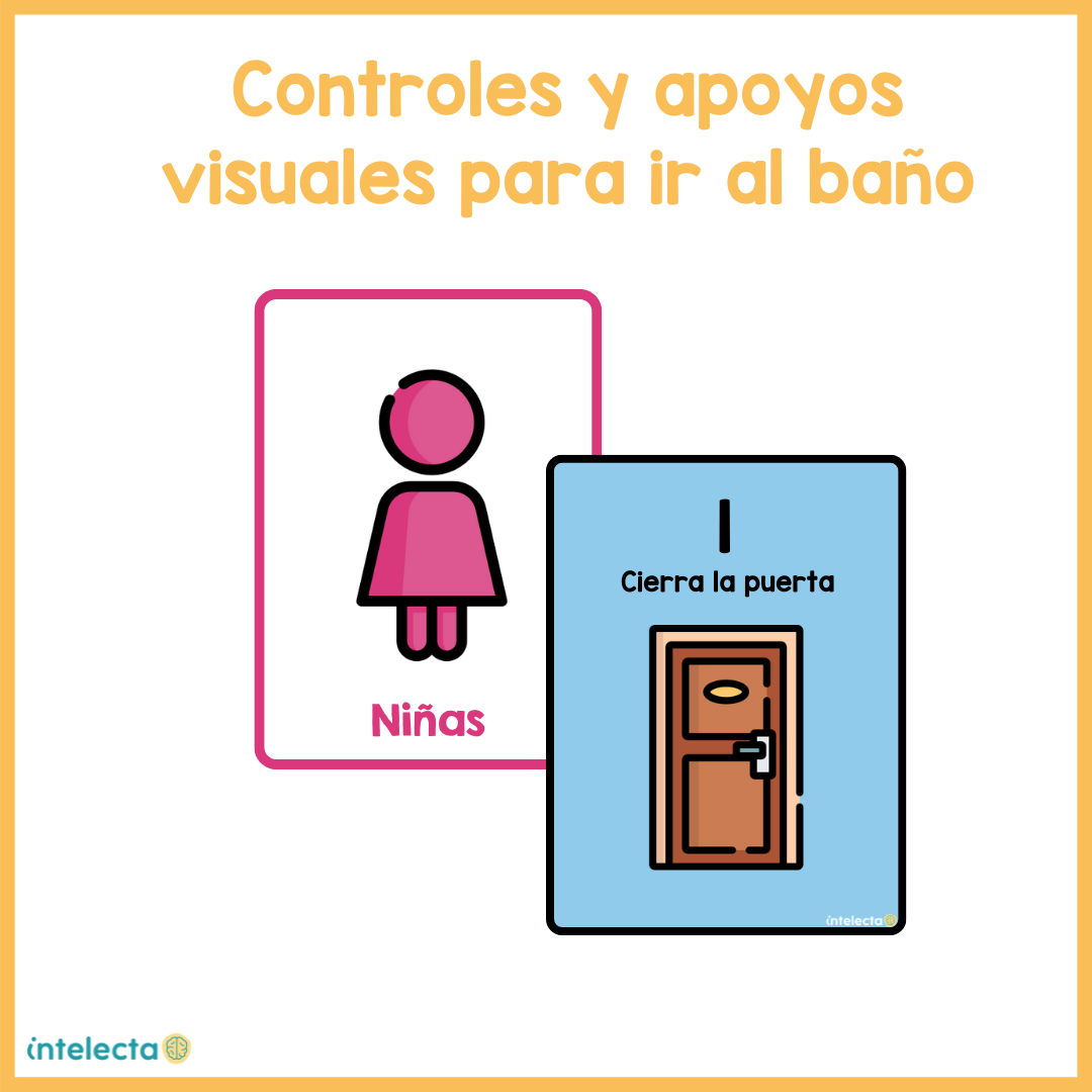 Controles y apoyos visuales para ir al baño