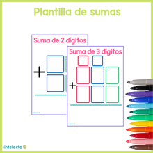Cargar imagen en el visor de la galería, Plantilla de sumas