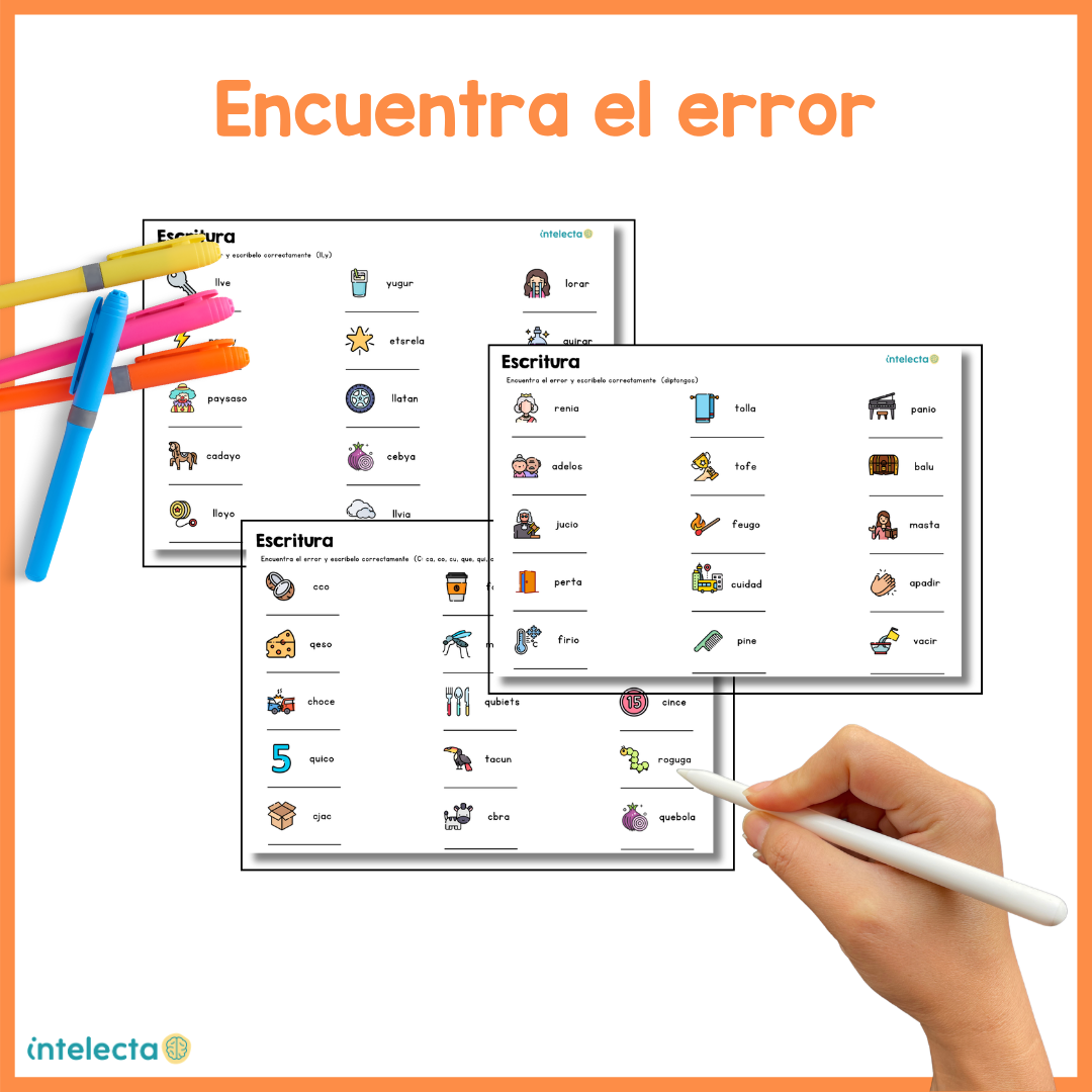 Encuentra el error- escritura