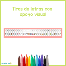 Cargar imagen en el visor de la galería, Tiras de letras con apoyo visual