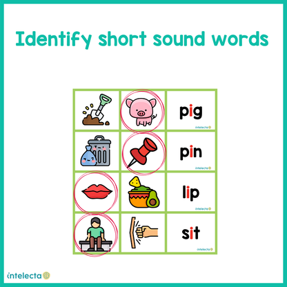 Identify short sound words