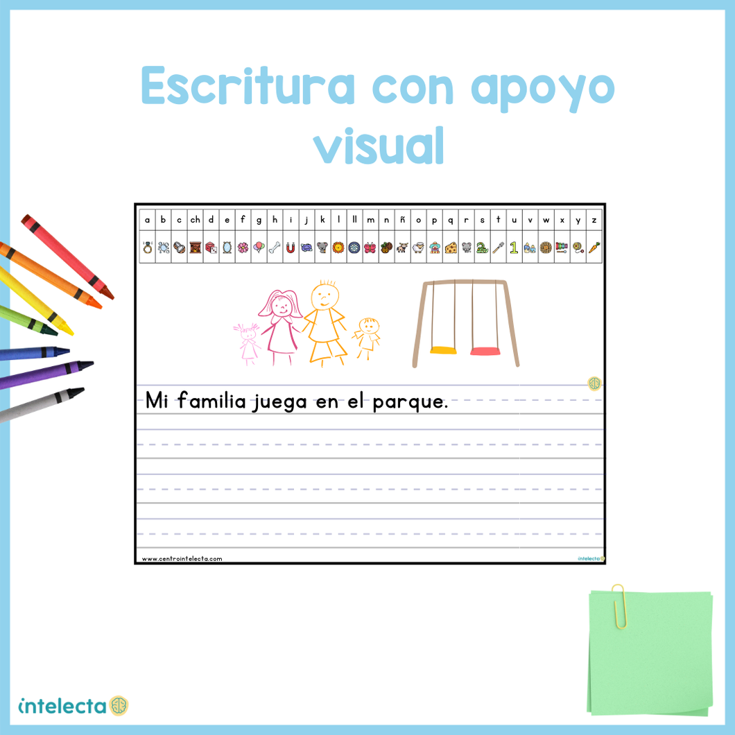 Escritura con apoyo visual