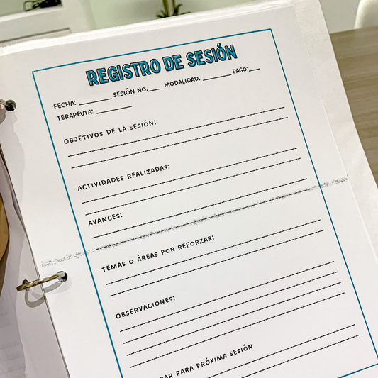 Formato de Registro de sesiones