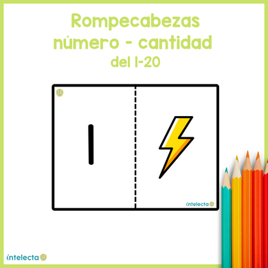 Rompecabezas número-cantidad