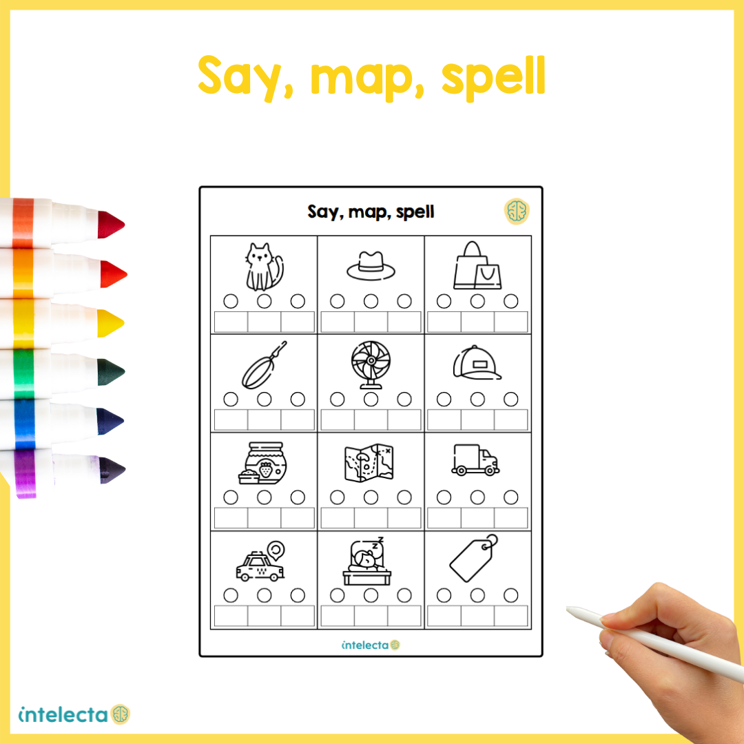 Say, map, spell short sound