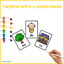 Cargar imagen en el visor de la galería, Tarjetas letra y sonido inicial