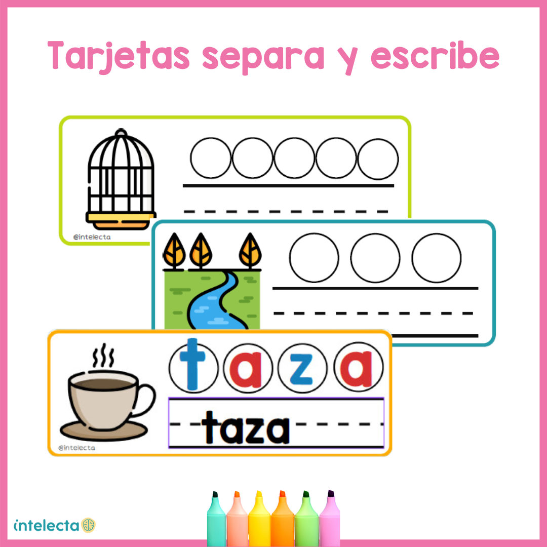 Tarjetas separa y escribe – Intelecta