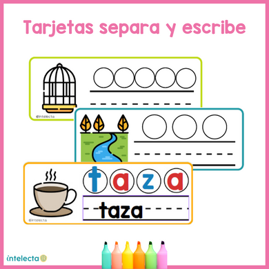 Tarjetas separa y escribe