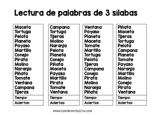 Refuerzo la lectura